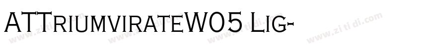 ATTriumvirateW05 Lig字体转换